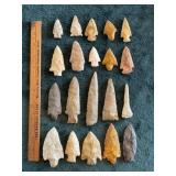 Group of Exceptionally Nice Arrowheads from Arkans