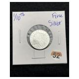 1/10th Fine Silver Coin