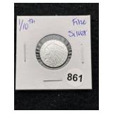1/10th Fine Silver Coin