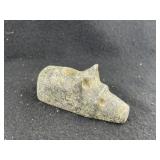 Bear Effigy Stone Pipe Indian Artifact Arrowhead