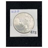 1923 D Peace Silver Dollar Coin