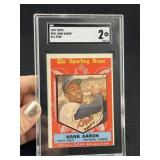 1959 Topps Hank Aaron Baseball Card