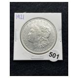 1921 Morgan Silver Dollar Coin