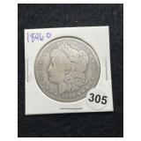 1896 O Morgan Silver Dollar Coin