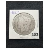 1902 O Morgan Silver Dollar Coin