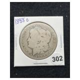 1888 O Morgan Silver Dollar Coin
