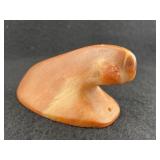 Rose Quartz Bust Birdstone Indian Artifact Arrowhe