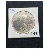 1923 Peace Silver Dollar Coin