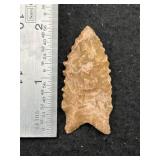 Dalton Indian Artifact Arrowhead