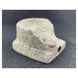 Snake Effigy Stone Pipe Indian Artifact Arrowhead