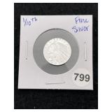 1/10th Fine Silver Coin