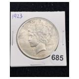 1923 Peace Silver Dollar Coin