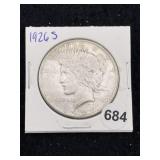 1926 S Peace Silver Dollar Coin