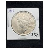 1923 Peace Silver Dollar Coin