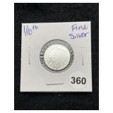 1/10th Fine Silver Coin