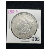 1880 O Morgan Silver Dollar Coin