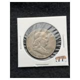 1957 Franklin Half Dollar Silver Coin