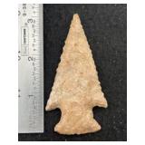 Knobbed Hardin Indian Artifact Arrowhead
