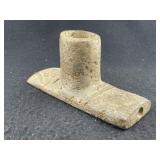 Engraved Stone Pipe Indian Artifact Arrowhead