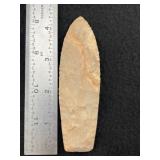 4 & 1/8" Agate Basin Indian Artifact Arrowhead