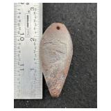 Hematite Plummet Indian Artifact Arrowhead