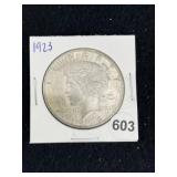 1923 Peace Silver Dollar Coin