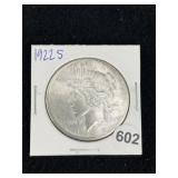 1922 S Peace Silver Dollar Coin