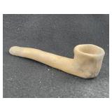 Pottery Pipe Indian Artifact Arrowhead