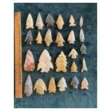 Group of Exceptionally Nice Arrowheads from Arkans