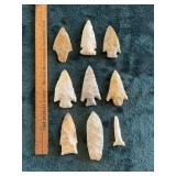 Group of Exceptionally Nice Arrowheads from Arkans