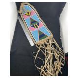 Beaded Pipe Drop Indian Artifact Arrowhead