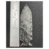 Obsidian Spear Point Indian Artifact Arrowhead
