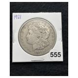 1921 Morgan Silver Dollar Coin