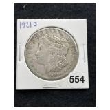 1921 S Morgan Silver Dollar Coin
