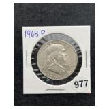 1963 D Franklin Half Dollar Silver Coin