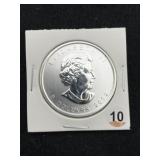 2012 $5 Canadian 1 Ounce .9999 Fine Silver Coin