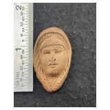 Face Effigy Pottery Bead Indian Artifact Arrowhead