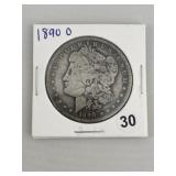 1890 O Morgan Silver Dollar Coin