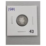 1899 Barber Dime Coin