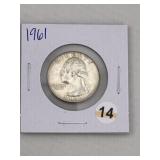 1961 Washington Quarter Silver Coin