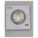 1939 Washington Quarter Silver Coin
