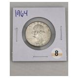 1964 Washington Quarter Silver Coin