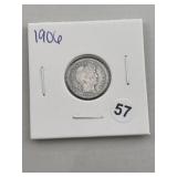 1906 Barber Dime Coin