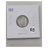 1911 Barber Dime Coin