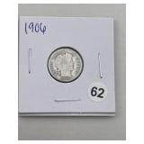 1906 Barber Dime Coin