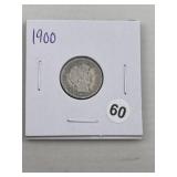 1900 Barber Dime Coin