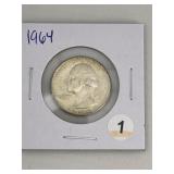 1964 Washington Quarter Silver Coin