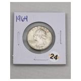 1964 Washington Quarter Silver Coin