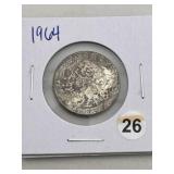 1964 Washington Quarter Silver Coin