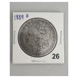 1889 O Morgan Silver Dollar Coin